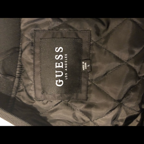 Black Guess bomber Jacket - Picture 4 of 4